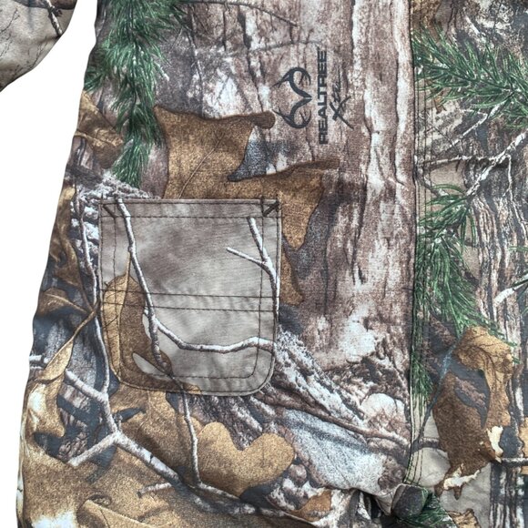 Carhartt Realtree Camo Full Zip Snowsuit Baby 6 mos Hooded Blaze Orange Outdoor - Picture 14 of 15